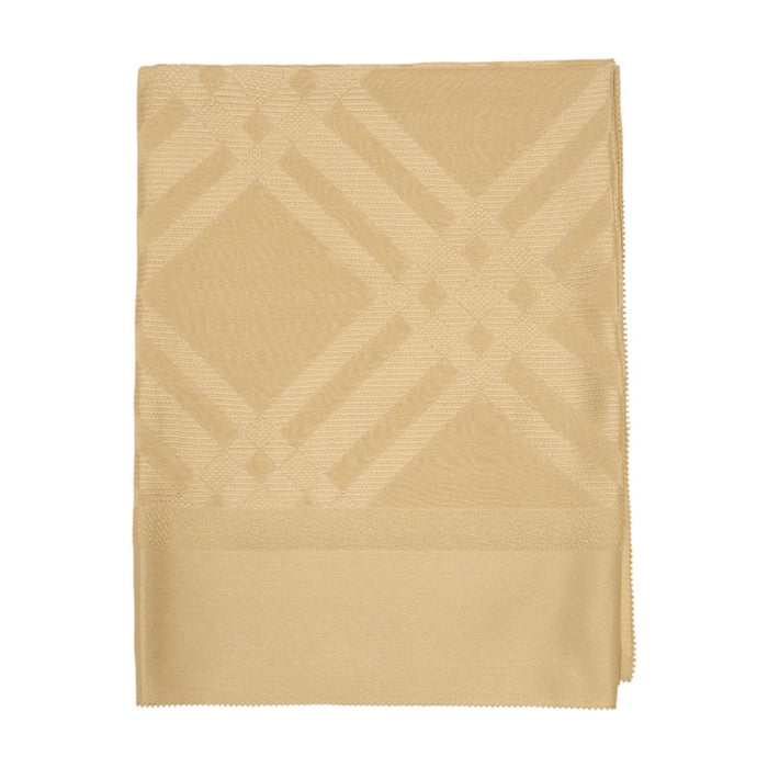 Burberry Tonal Scarf -  - Silk - Beige