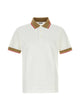 Burberry White Piquet Polo Shirt