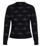 Balenciaga All Over Logo Pattern Sweater