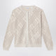 Burberry Openwork Cotton Cardigan In Light Beige