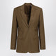 Burberry Tailored Single-Breasted Wool And Mohair Brown Jacket