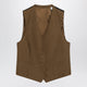 Burberry Brown Wool And Mohair Vest By