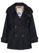 Burberry Short Denim Fitzrovia Trench Coat
