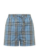 Burberry Cornflower Blue Cotton Shorts