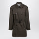 Burberry Leadenham Mid-Length Gabardine Trench Coat In Brown