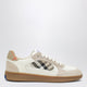 Burberry Terrace Leather And Suede Sneakers With Beige Check