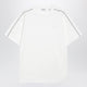 Burberry Cotton T-Shirt With Check Trim In Chalk
