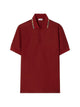 Burberry Check Collar Cotton Polo Shirt