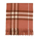 Burberry Mu Giant Check Scarf -  - Cashmere - Brown