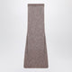 Balenciaga  Light Brown/Silver Maxi Skirt With Sequins