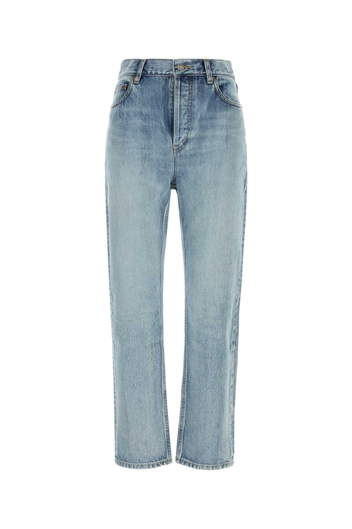 Saint Laurent 90'S High-Rise Cropped Slim Jeans