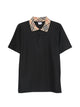Burberry Check-Collar Cotton Polo Shirt