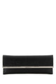 Alexander Mcqueen Black Leather Cross B-Long Clutch