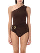 Bottega Veneta Bottega Veneta One-Shoulder Swimsuit With Buckle