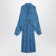 Balenciaga Midi Dress With Bow And Blue Print