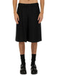 Alexander Mcqueen Black Viscose Blend Shorts