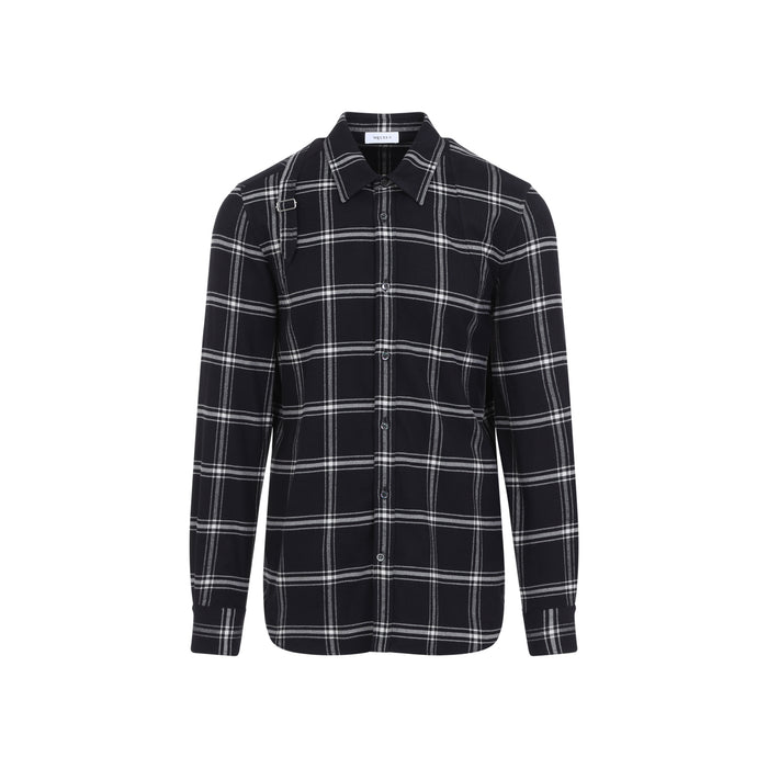 Alexander Mcqueen  Cotton Flannel Checkered Shirt