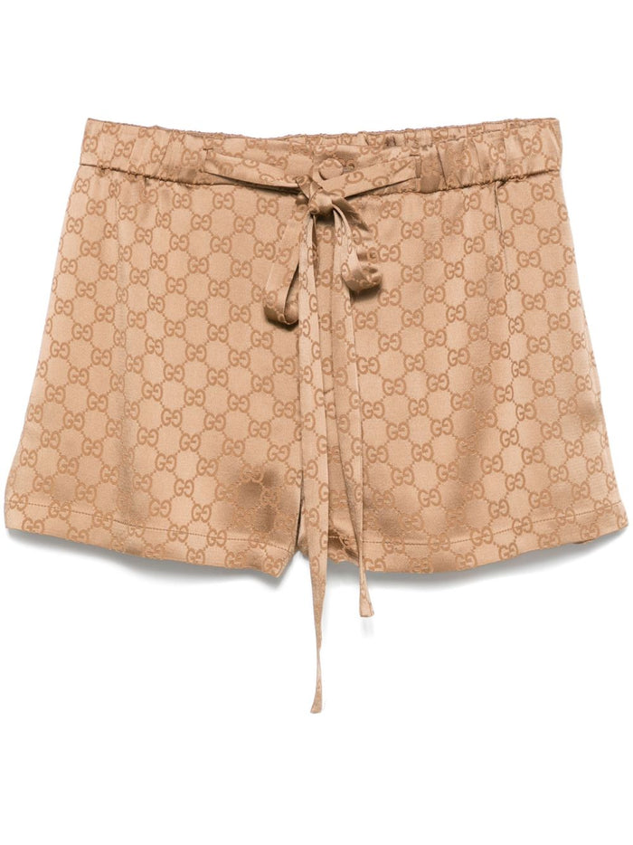 Gucci Satin Gg Shorts