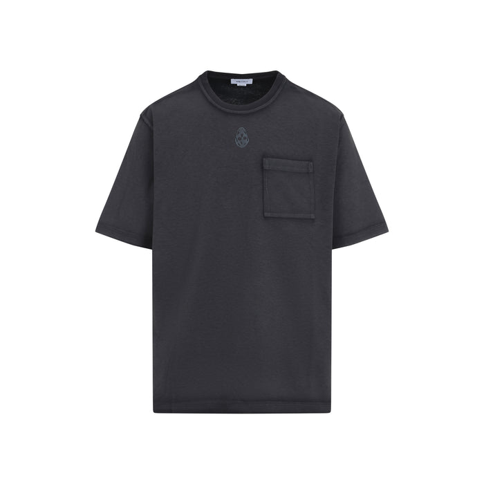 Alexander Mcqueen Two-Tone Cotton T-Shirt
