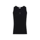 Alexander Mcqueen Black Stretch Cotton Tank Top