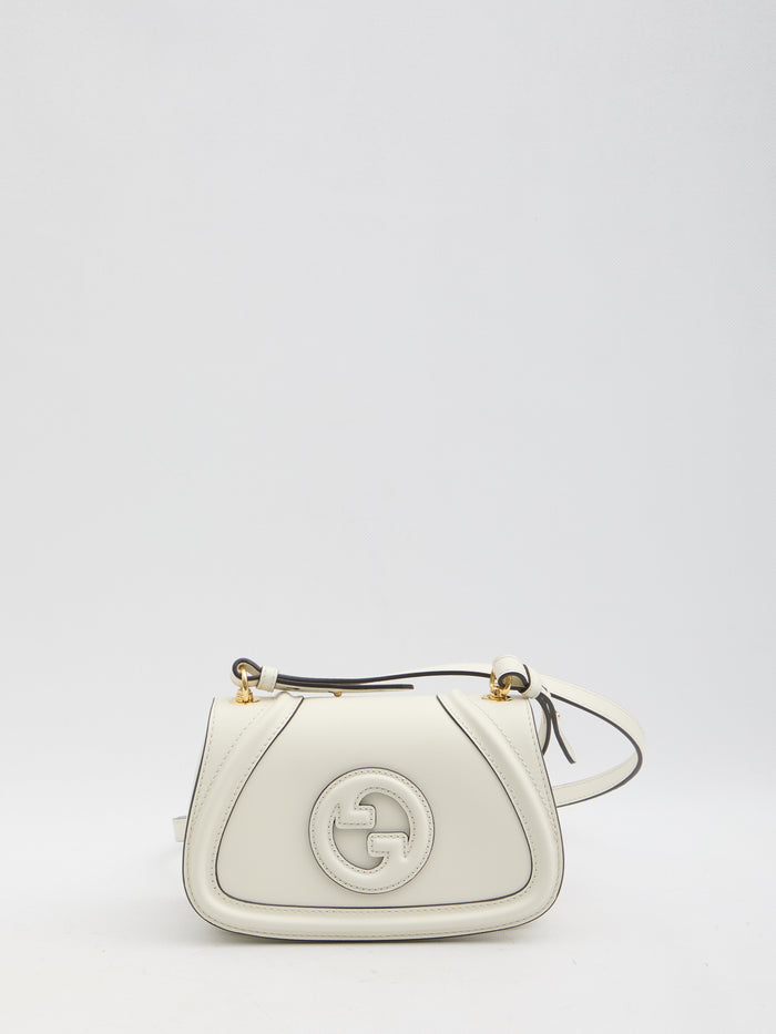 Gucci Ivory Leather Small Gucci Blondie Crossbody Bag