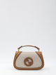 Gucci Two-Tone Canvas And Leather Gucci Blondie Handbag