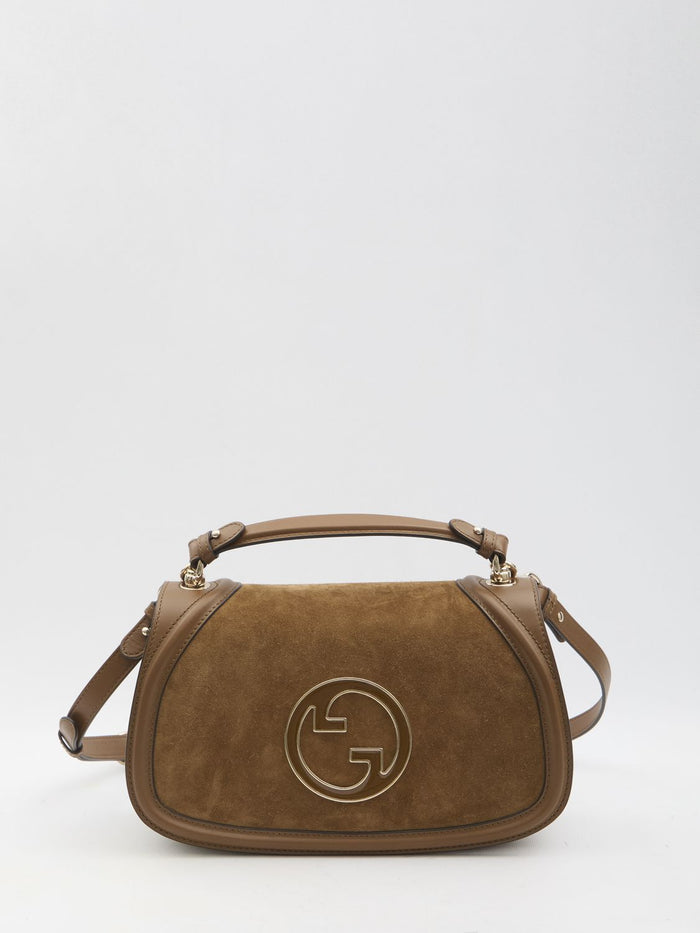 Gucci Caramel Suede And Leather Gucci Blondie Shoulder Bag