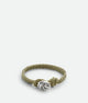 Bottega Veneta Sterling Travertine Leather Bracelet