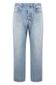 Saint Laurent Mick Long Jeans In South Blue Denim