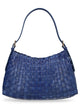Dragon Difussion Blue Leather Handbag