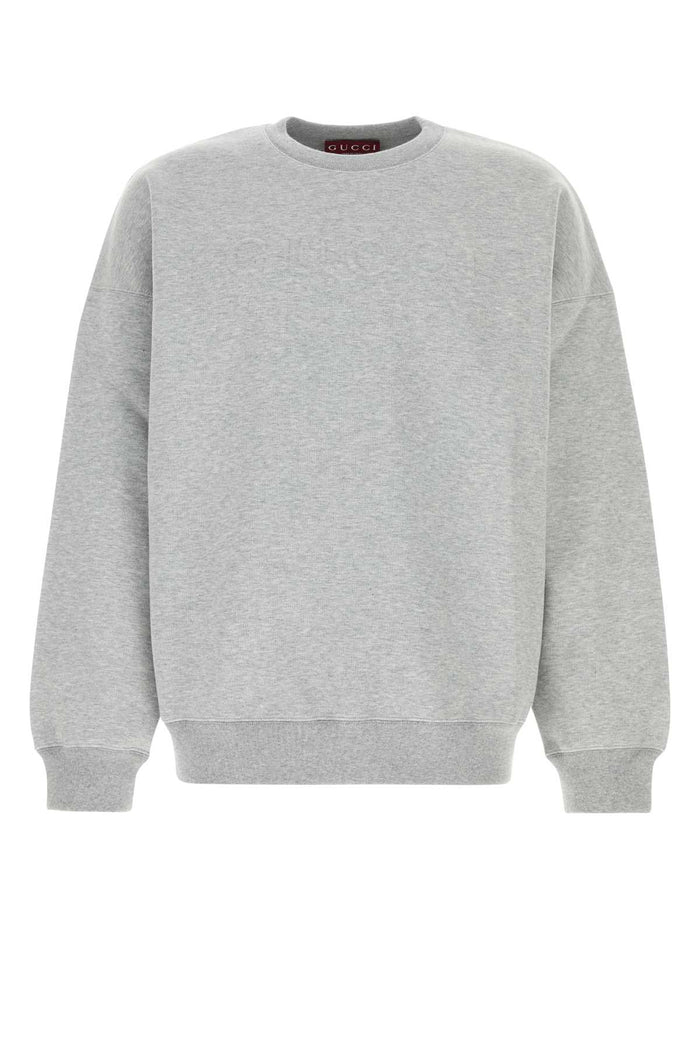 Gucci Grey Cotton Blend Oversize Sweatshirt