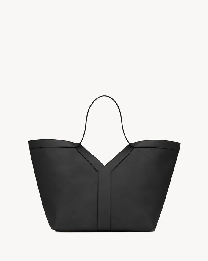 Saint Laurent Black Leather Y Shopping Bag