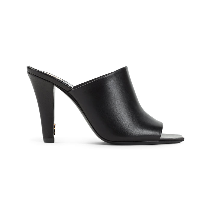 Saint Laurent  Black Leather Mule Jill