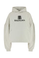 Balenciaga Chalk Cotton Oversize Sweatshirt
