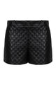 Gucci Leather Shorts With Gg Embossing
