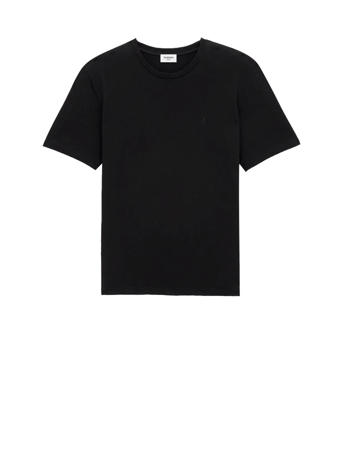Saint Laurent Black Cotton Tshirt