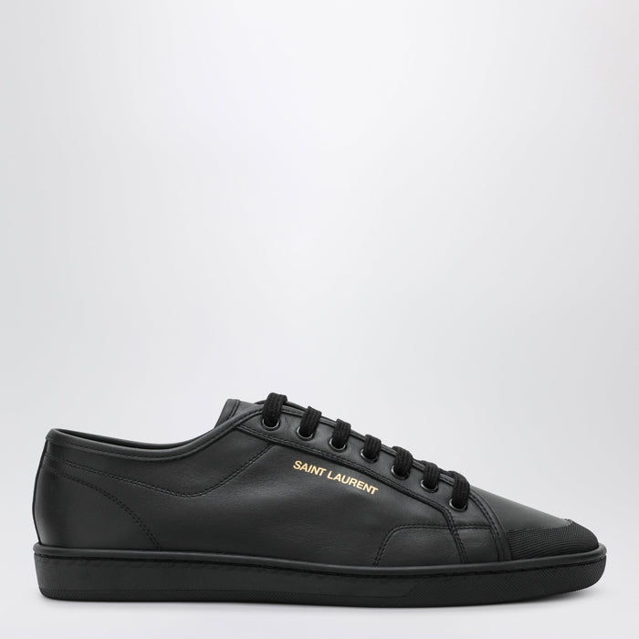 Saint Laurent Black Gym Sneakers In Smooth Leather