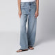 Róhe Blue Washedeffect Bruun Wideleg Jeans