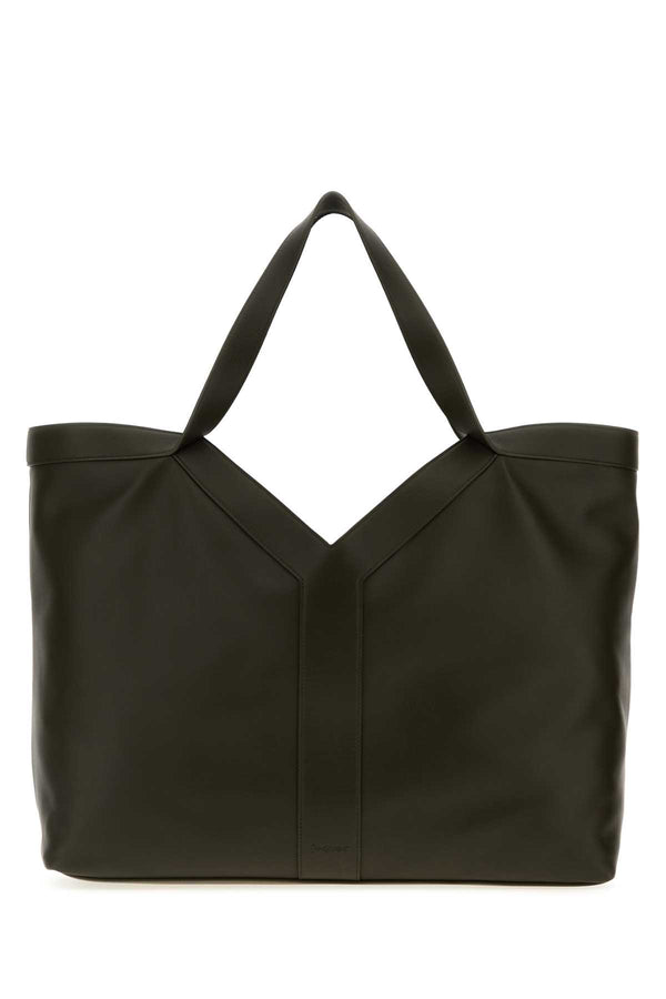 Saint Laurent Mud Leather Oversize Shopping Bag