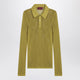 Gucci  Pistachio Green Perforated Technical Knit Polo
