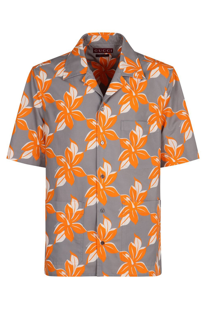 Gucci Printed Cotton Poplin Shirt