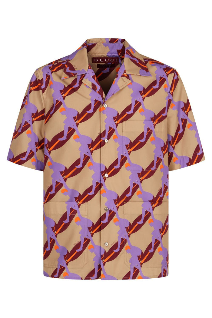 Gucci Printed Cotton Poplin Shirt