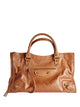 Balenciaga Brown Top Handle Shoulder Bag
