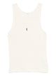 Saint Laurent Logo-Embroidered Tank Top