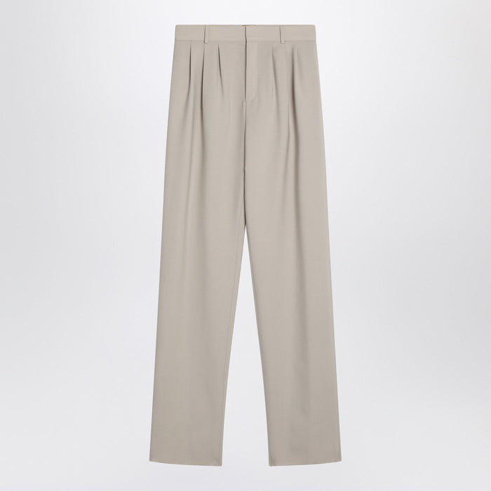Saint Laurent Beige Wool Trousers