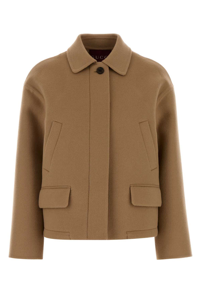 Gucci Camel Wool Blend Jacket