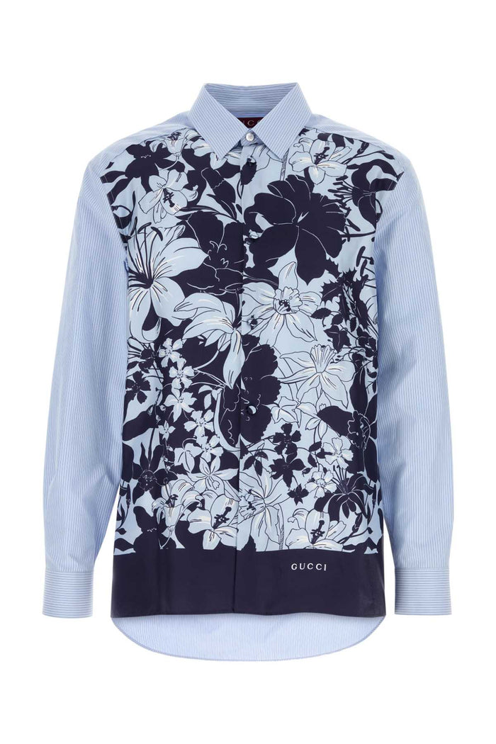 Gucci Poplin And Silk Shirt