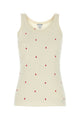 Bottega Veneta Ivory Cotton Blend Tank Top