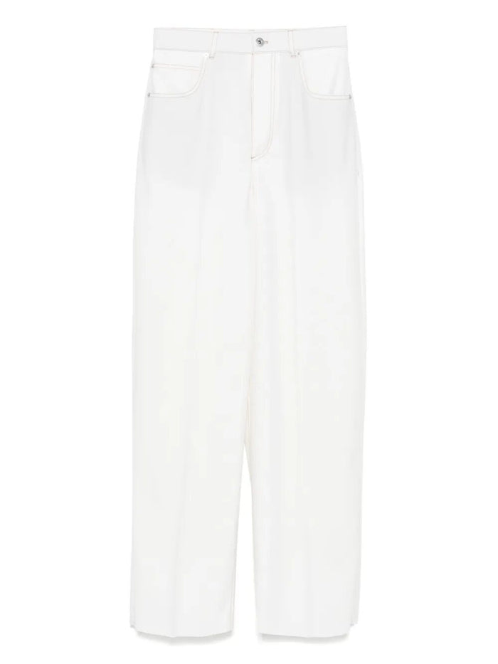 Bottega Veneta Pantaloni A Gamba Ampia In Denim