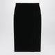 Saint Laurent Green Velvet Wrap Midi Skirt